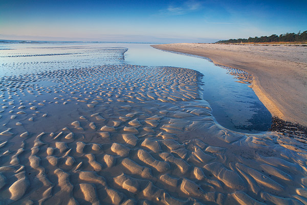 Sandrippeln am Strand von Dueodde - Dueodde, Bornholm, Dnemark, Europa