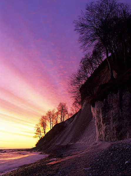 Vereister Wasserfall - Kreidek�ste Nationalpark Jasmund R�gen
